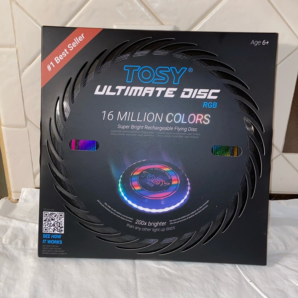New Tosy Ultimate frisbee Disc Super Bright Rechargeable Flying Disc